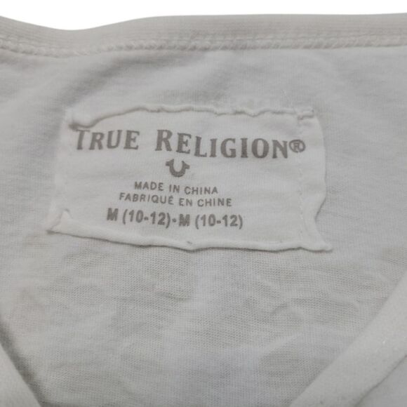 True Religion Shirt Size Medium (10-12) Kids Youth Size Graphic Tee Embroidered - Picture 7 of 7